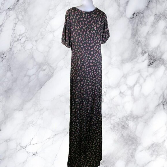 NastyGal Floral Print Square Neck Fitted Jumpsuit - Picture 7 of 12